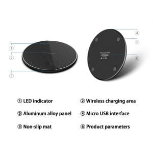 15W Fast Wireless Charger Pad by DC-THE CEO