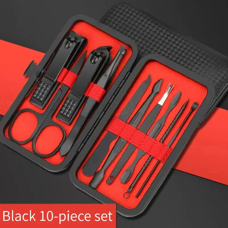 7-24pcs Professional Nail Clippers Kit - Ultra Sharp Fingernail and Toenail Cutters for Men and Women - Sturdy Pedicure Care by Rad Living