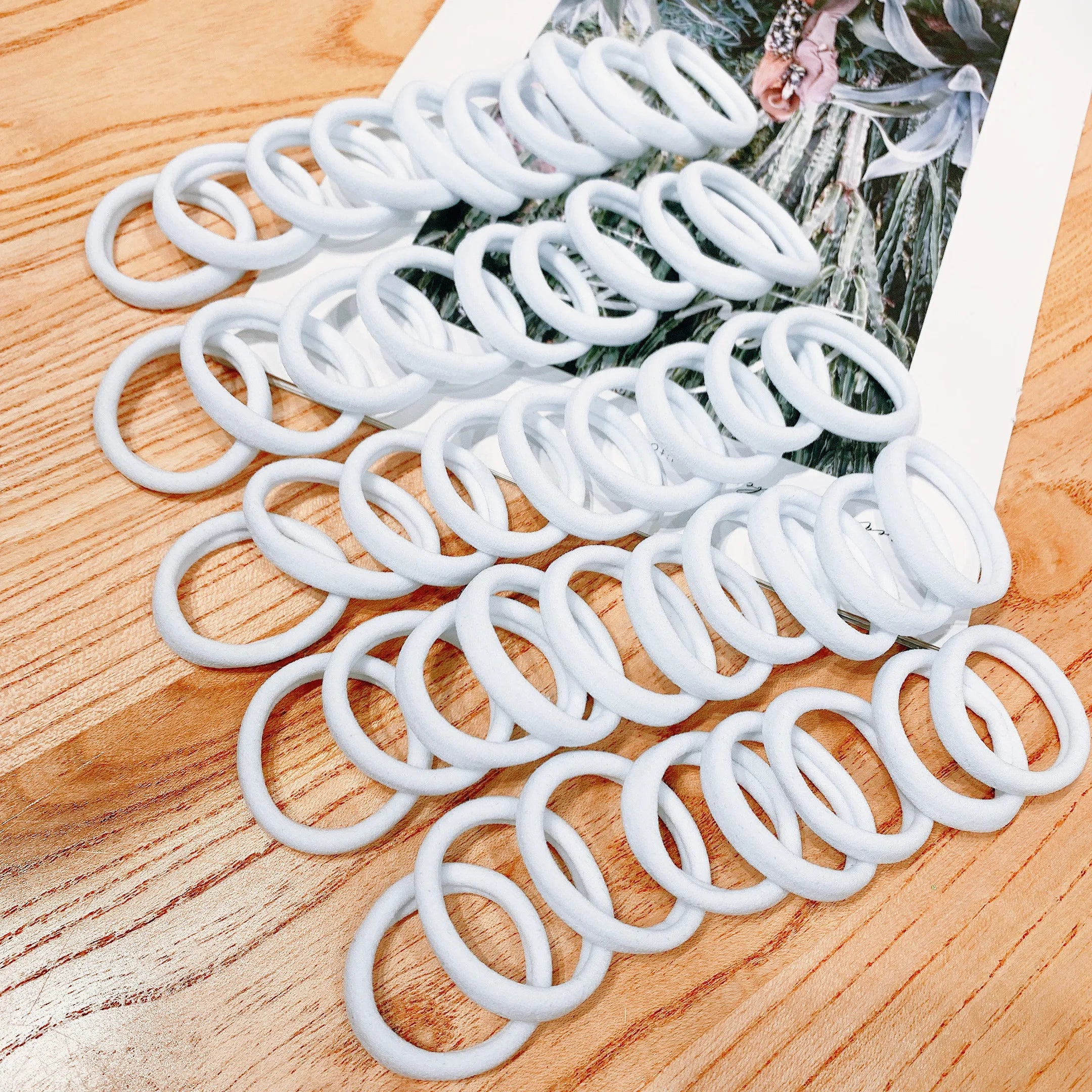 50/100pcs Black Hair Bands for Women Girls Hairband High Elastic Rubber Band Hair Ties Ponytail Holder Scrunchies Accessorie by Rad Living