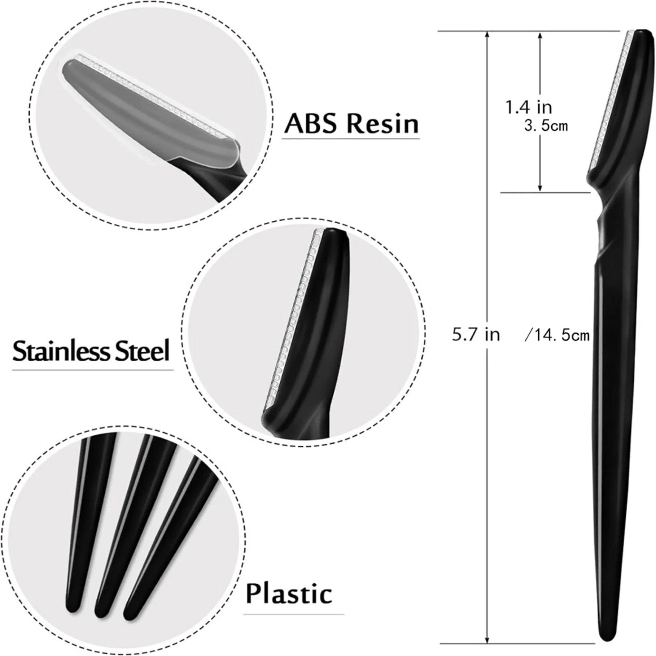 10/40Pcs Eyebrow Trimmer Face Blade Shaver Portable Eye Brow Epilation Hair Removal Safety Eyebrow Cutting Woman Makeup Tools by Rad Living