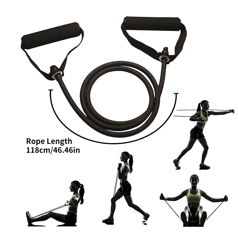 Resistance Bands With Handles, Exercise Bands, Workout Bands With Handles For Men Women, Strength Training Equipment At Home by Rad Living