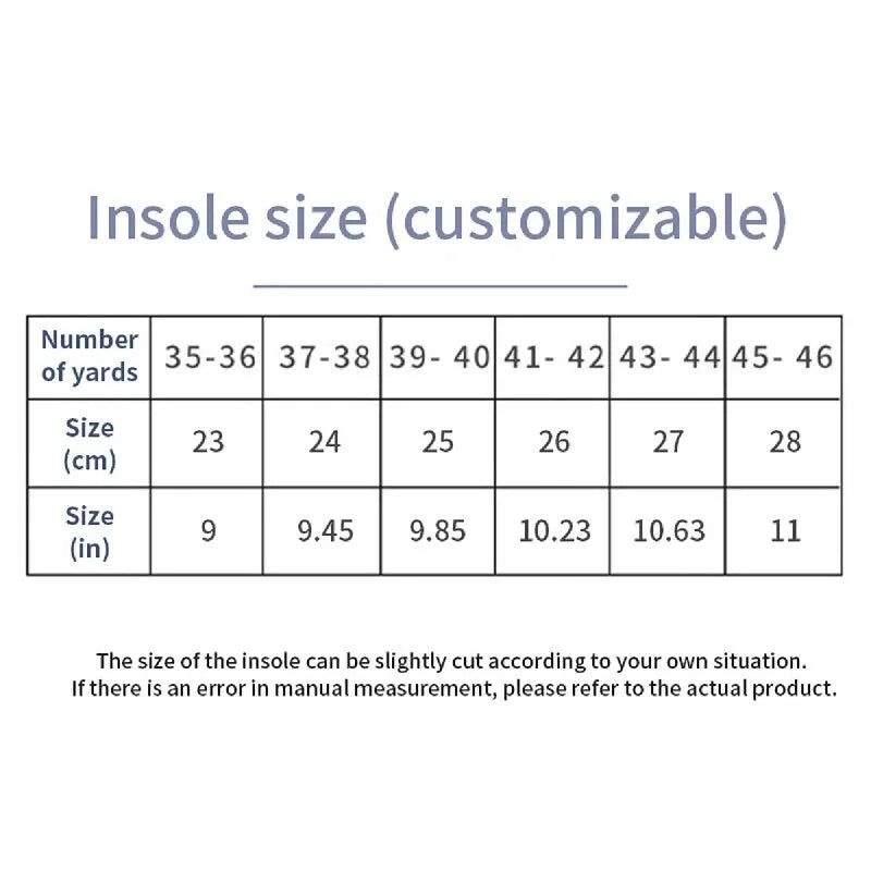 Sport Orthopedic Insoles for Feet Men Women EVA Breathable Shock Absorption Shoes Insole for Running Basketball Sport Care Pads by Rad Living