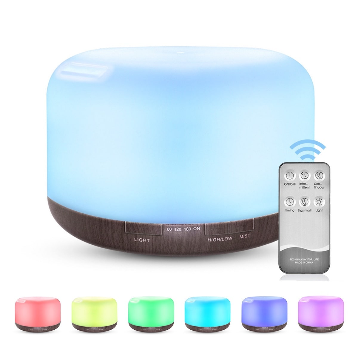 Color Changing Essential Oil Aromatherapy Diffuser With Remote by DC-THE CEO