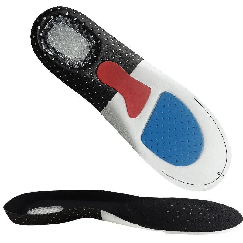 Cuttable Breathable Orthotic Arch Support Shoe Insoles for Men Women Soft Running Cushion Memory Gel Pad with Sweat Absorption by Rad Living