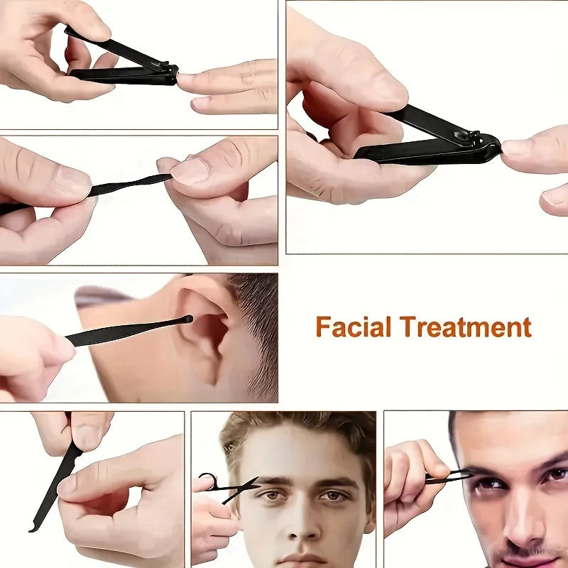 7-24pcs Professional Nail Clippers Kit - Ultra Sharp Fingernail and Toenail Cutters for Men and Women - Sturdy Pedicure Care by Rad Living