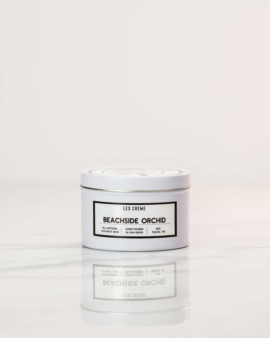 Beachside Orchid Scent Coconut Wax Candle by DC-Les Creme