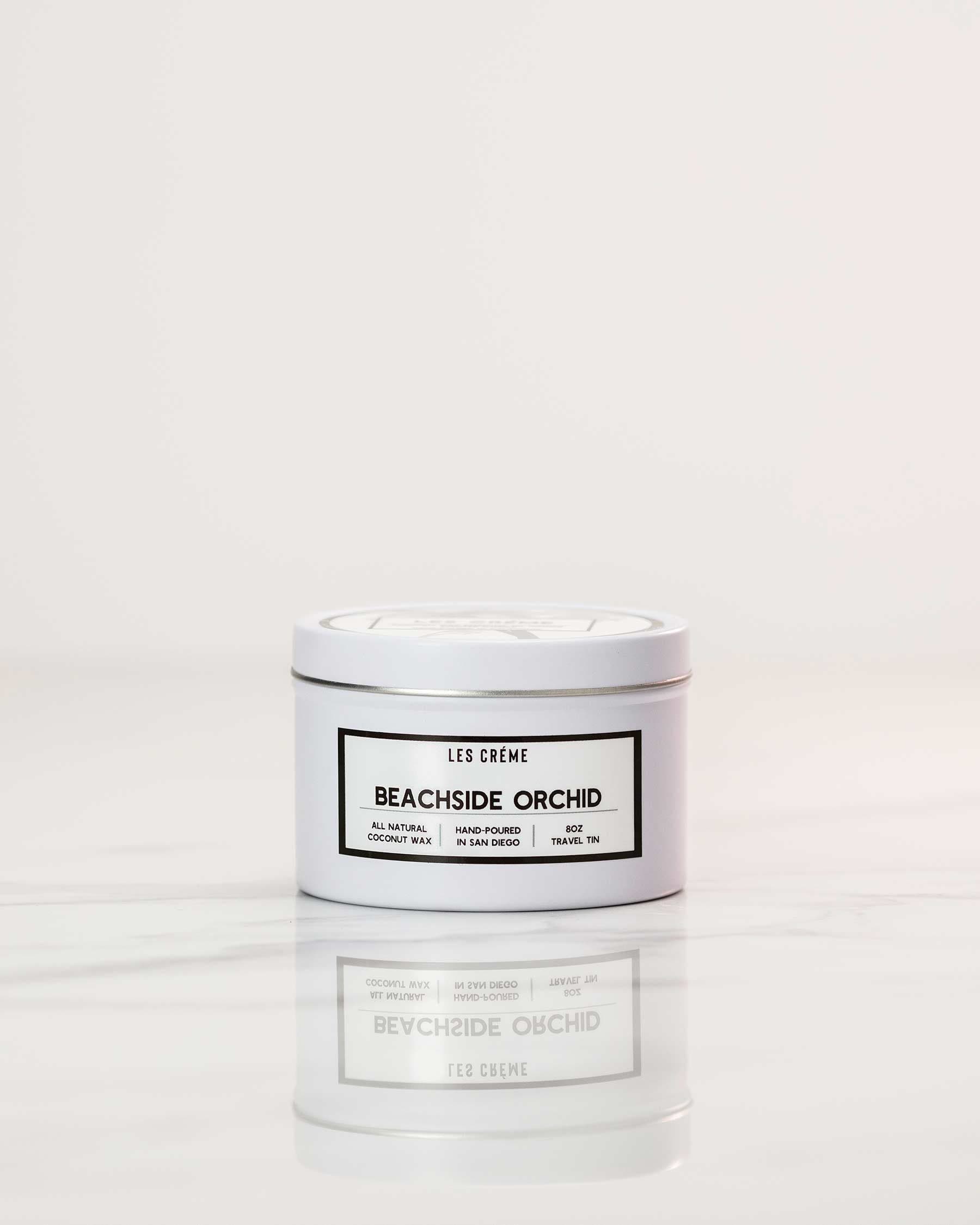 Beachside Orchid Scent Coconut Wax Candle by DC-Les Creme