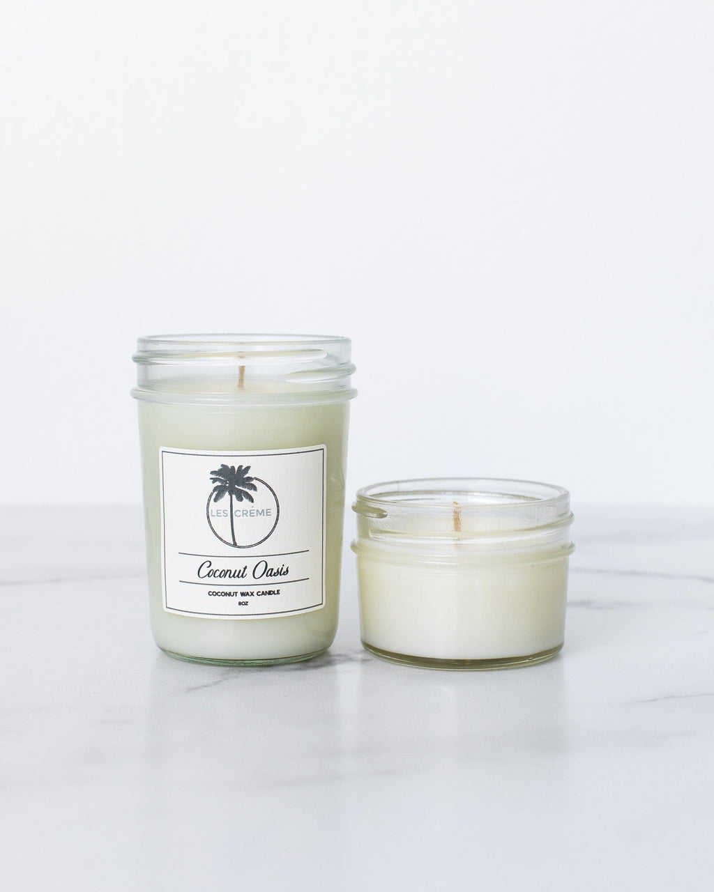 Coconut Oasis Scent Coconut Wax Candle by DC-Les Creme