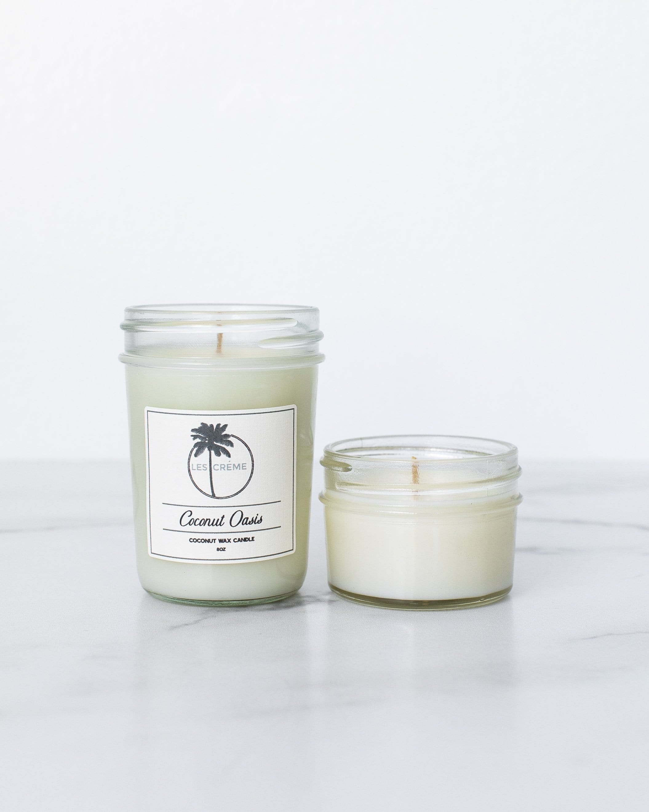 Coconut Oasis Scent Coconut Wax Candle by DC-Les Creme