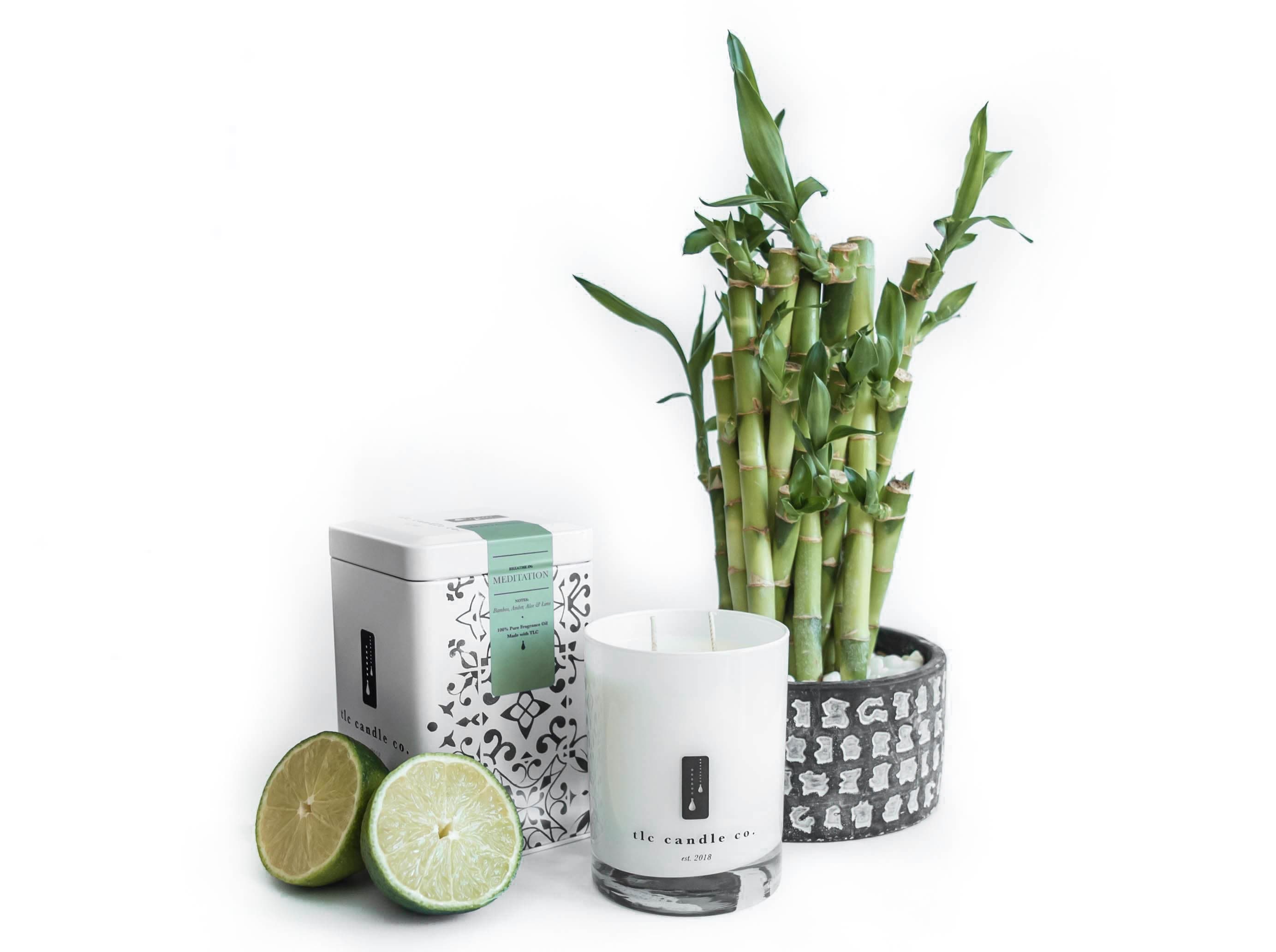 Meditation - Bamboo, Amber and Aloe Soy Candle by DC-TLC Candle Co.