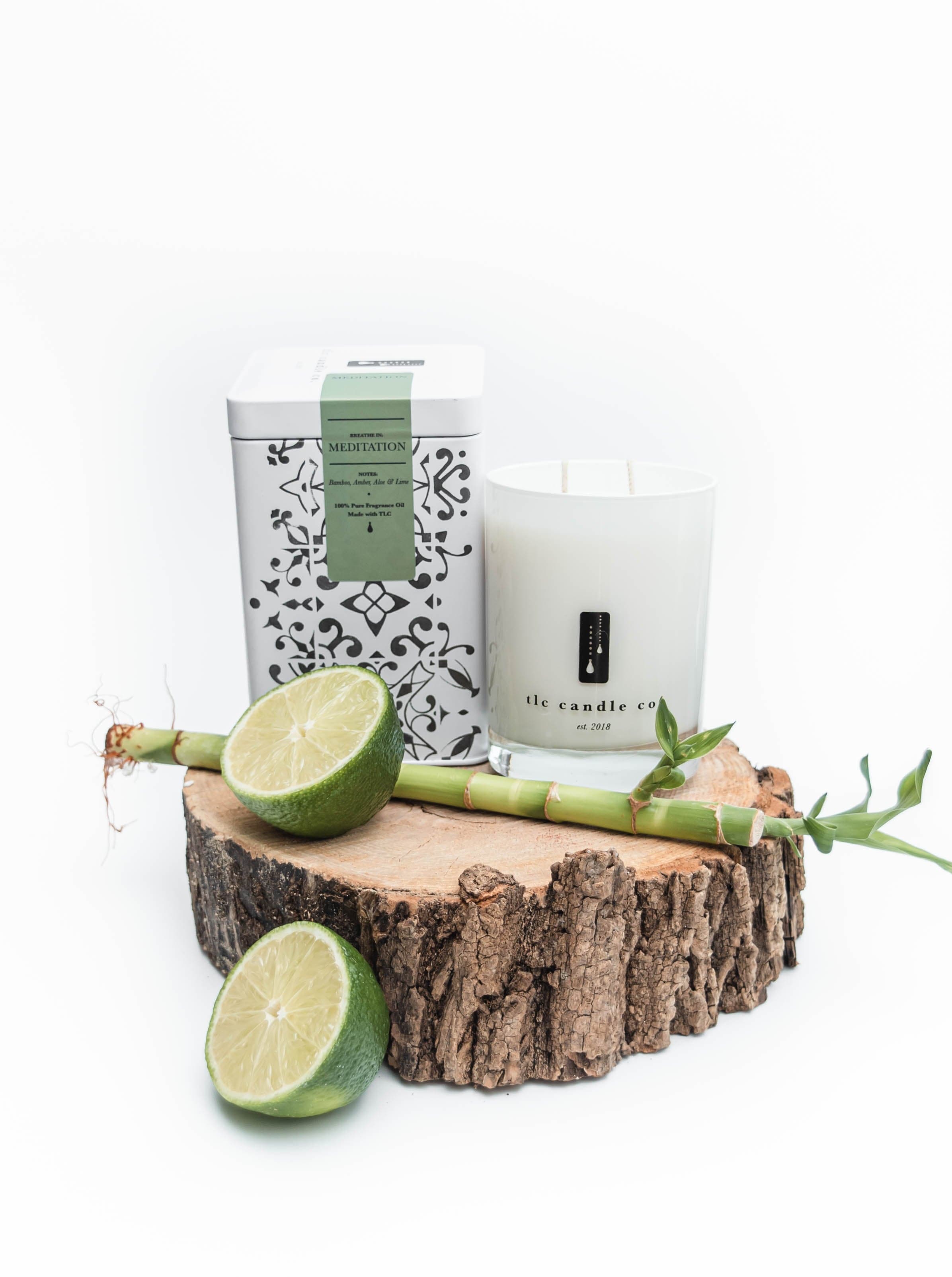 Meditation - Bamboo, Amber and Aloe Soy Candle by DC-TLC Candle Co.
