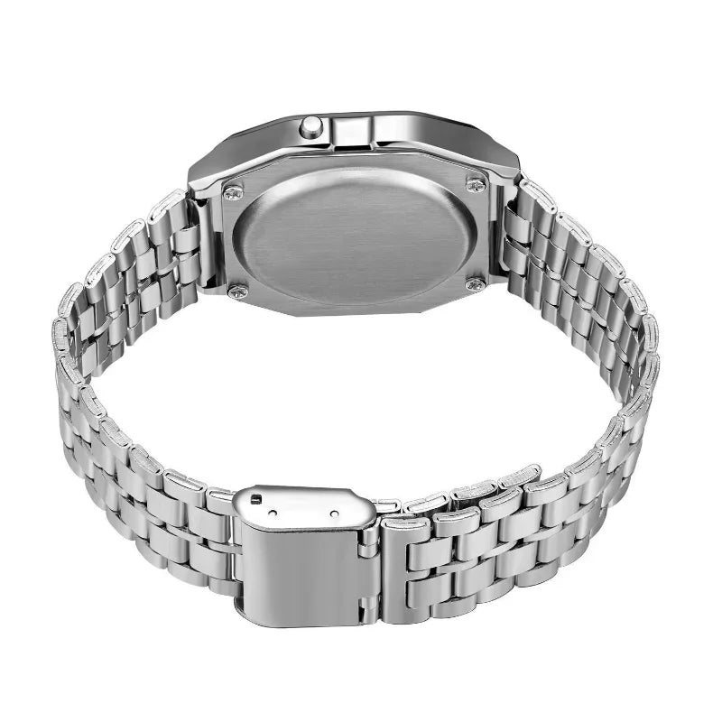 F91W Steel Strap Watches Women Watch Men Business Clock Multifunction LED Digtal Sports Wrist Watch Electronic Clock Electron wi by Rad Living