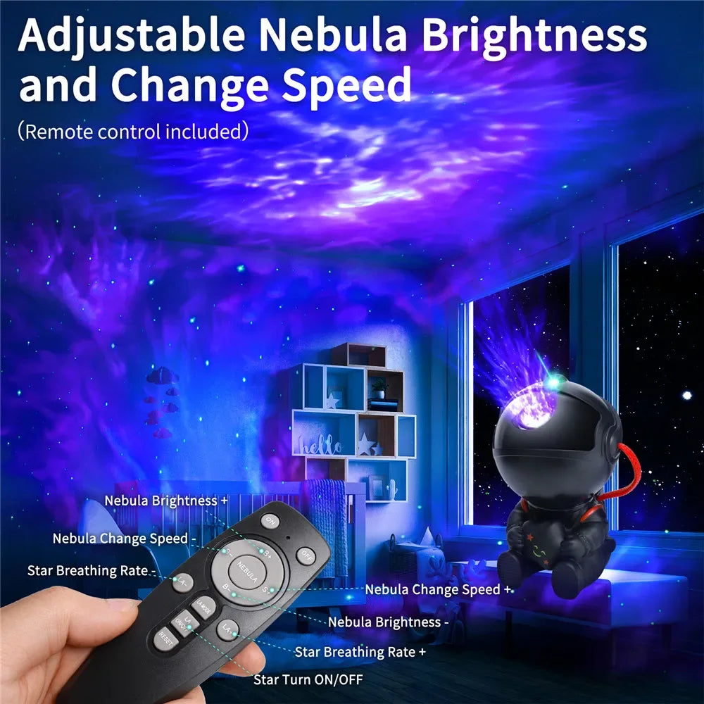 Galaxy Projector Led Night Light Star Projector Astronaut Projector Galaxy Light for Home Decorative Bedroom Children Kids Gift by Rad Living