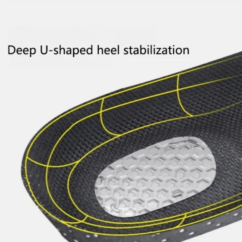 Cuttable Breathable Orthotic Arch Support Shoe Insoles for Men Women Soft Running Cushion Memory Gel Pad with Sweat Absorption by Rad Living