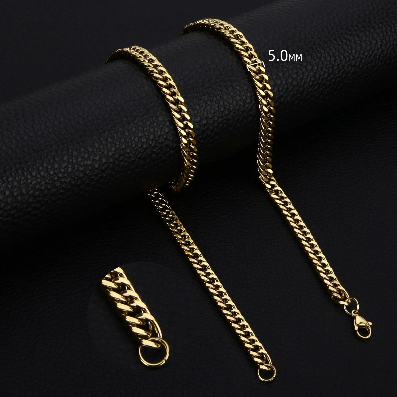 3.5-7MM Wide Stainless Steel Necklaces For Men Punk Cuban Link Chain Choker Women Hip Hop Fashion Party Jewelry Accessories by Rad Living