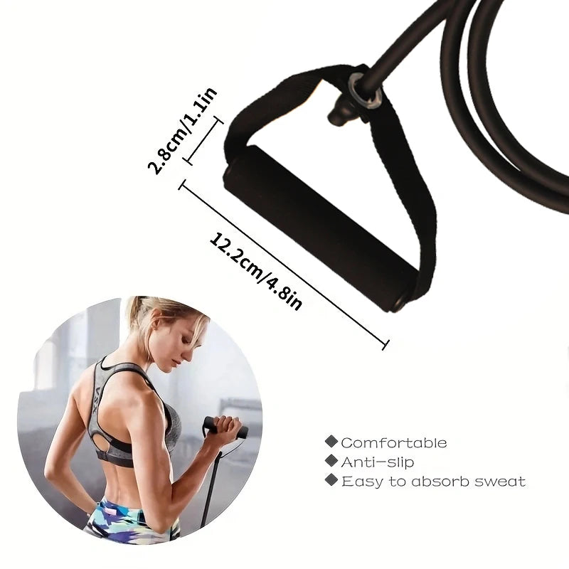 Resistance Bands With Handles, Exercise Bands, Workout Bands With Handles For Men Women, Strength Training Equipment At Home by Rad Living