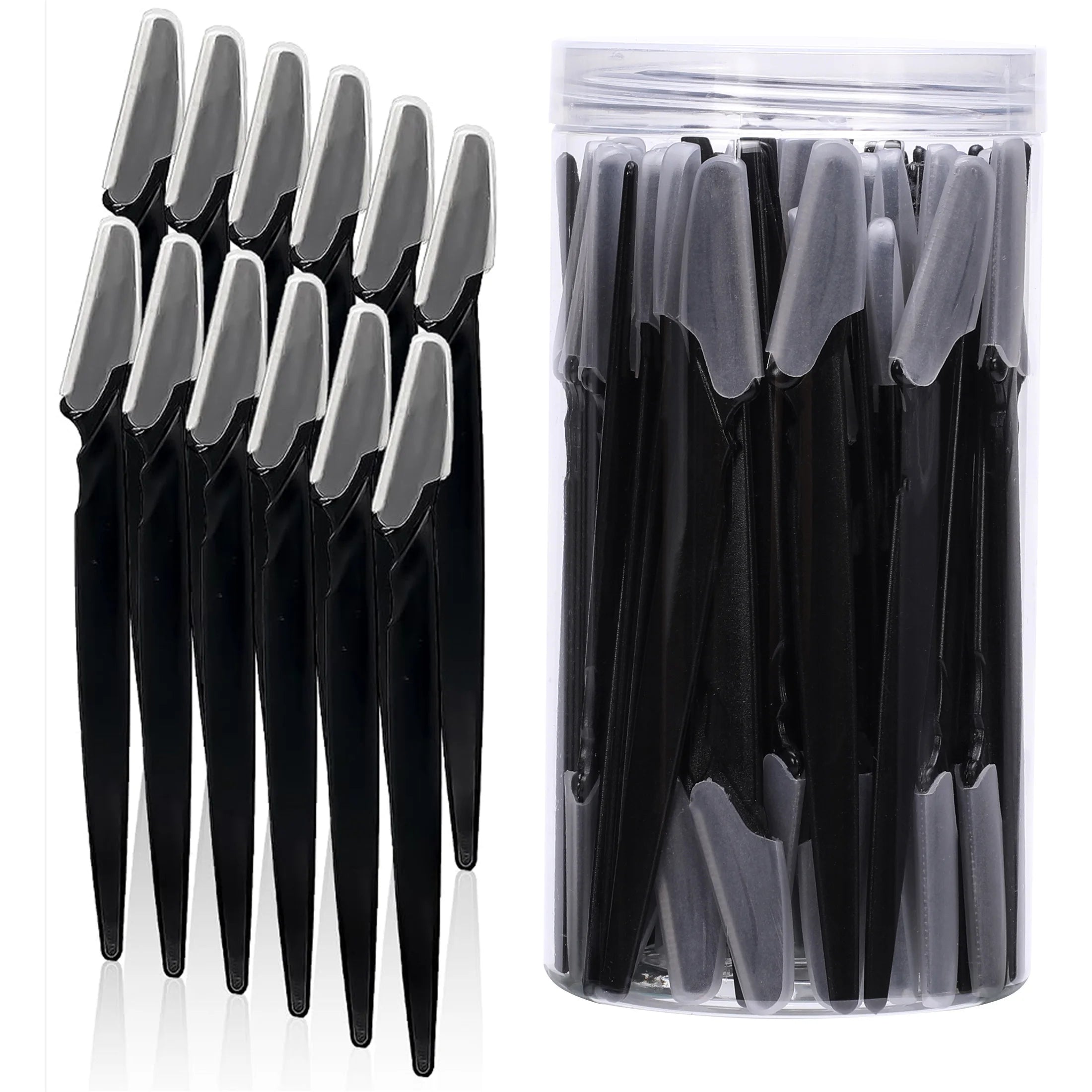 10/40Pcs Eyebrow Trimmer Face Blade Shaver Portable Eye Brow Epilation Hair Removal Safety Eyebrow Cutting Woman Makeup Tools by Rad Living