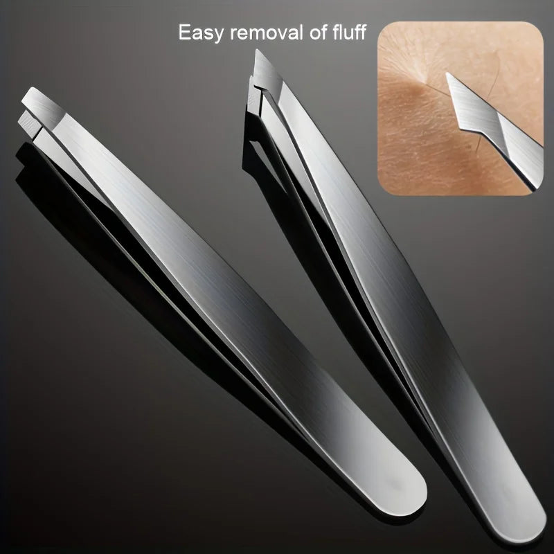 Beauty Tools 4pcs Professional Tweezers Set Perfect For Eyebrow Hair Removal Splinter & Ingrown Hair Removal & More For Woman by Rad Living