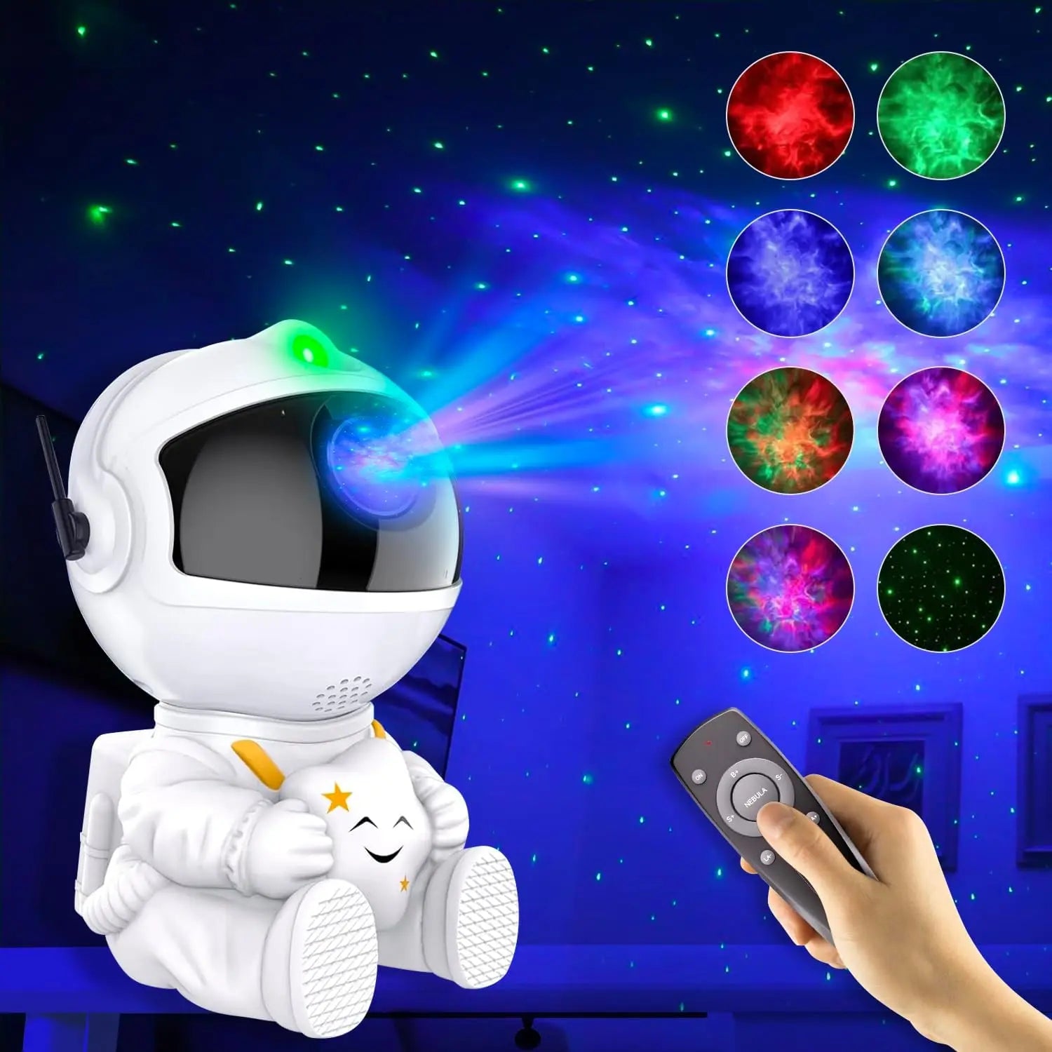 Galaxy Projector Led Night Light Star Projector Astronaut Projector Galaxy Light for Home Decorative Bedroom Children Kids Gift by Rad Living